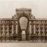 Il Palazzo degli impiegati statali del 1922, elaborato dall'architetto Dioguardi assieme all�ingegnere De Paolis. Il piano interessava gli isolati delimitati da via Cognetti, via Bozzi, via Imbriani e corso Cavour e prevedeva due edifici con torri angolari cupolate uniti da una grande galleria in ferro e vetro introdotta da un arcone a tutto sesto...